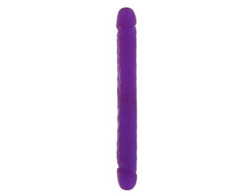 Заказать Двойной фиолетовый фаллоимитатор DOUBLE DONG LAVENDER - 30 см.