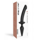 Заказать Черный двусторонний фаллоимитатор Strap-On-Me Dildo Plug-In Switch size L