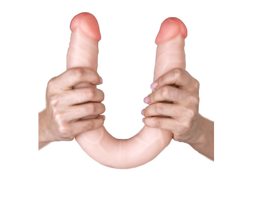 Заказать Двусторонний фаллос из неоскина Lesbi - 48 см.