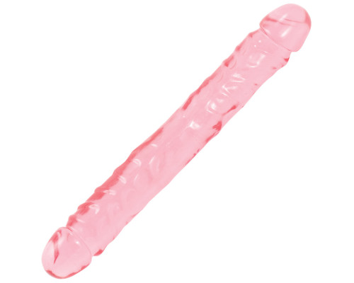 Заказать Двухсторонний гелевый фаллоимитатор Crystal Jellies 12  Jr. Double Dong - 30,5 см.