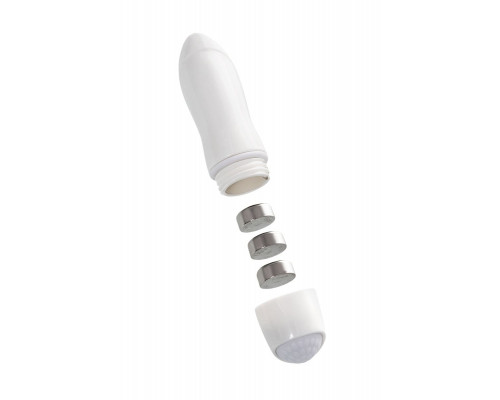 Заказать Фиолетовый двухсторонний фаллоимитатор с вибропулей - 35 см.