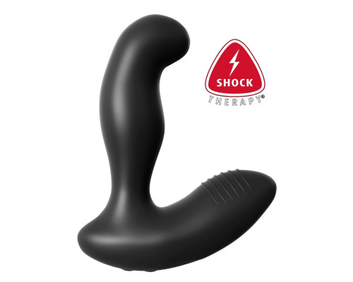 Заказать Черный массажер простаты Electro Stim Prostate Vibe с электростимуляцией - 13,3 см.