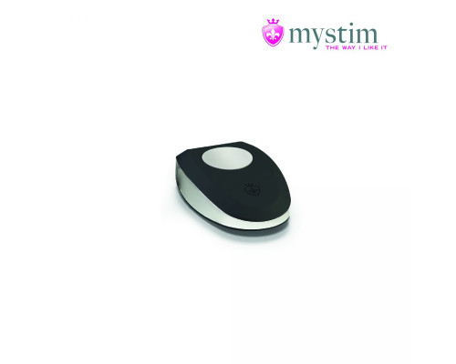 Заказать Черная пробка Mystim Rocking Vibe S с возможностью подключения к электростимулятору - 9,7 см.