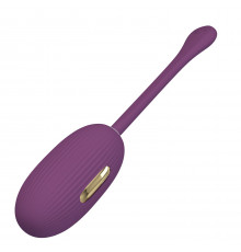 Фиолетовое виброяйцо с электростимуляцией Doreen