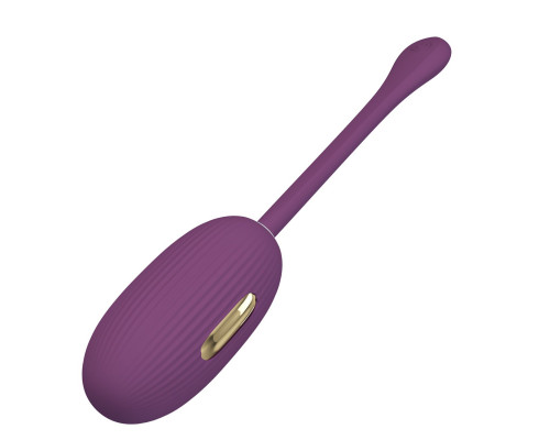 Заказать Фиолетовое виброяйцо с электростимуляцией Doreen