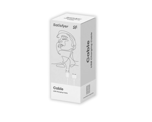 Белый магнитный кабель для зарядки Satisfyer USB Charging Cable