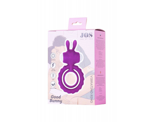 Заказать Фиолетовое эрекционное кольцо на пенис JOS  GOOD BUNNY