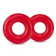Заказать Набор из 2 красных эрекционных колец DONUT RINGS OVERSIZED
