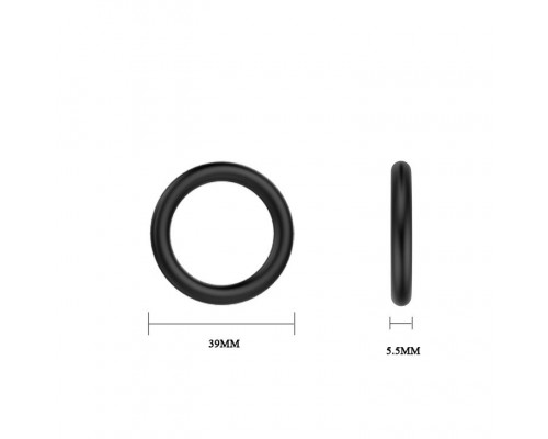 Заказать Набор из 3 чёрных колец различного диаметра