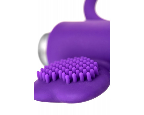 Заказать Фиолетовое виброкольцо с ресничками JOS PERY