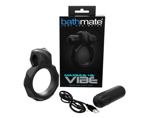 Заказать Черное эрекционное виброкольцо Maximus 45 Vibe