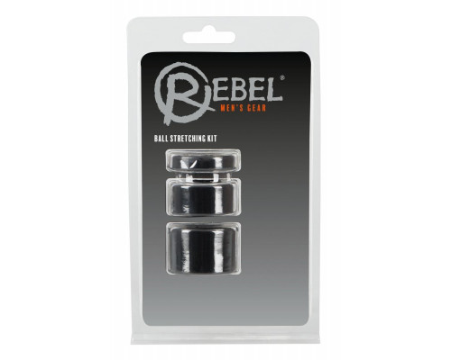 Заказать Набор из 3 колец для утяжки мошонки Rebel Ball Stretching Kit