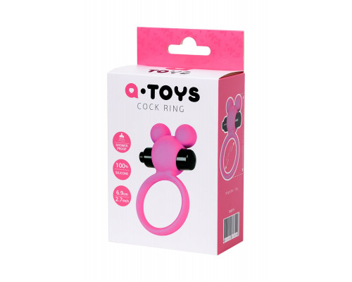Заказать Розовое виброкольцо на пенис A-Toys