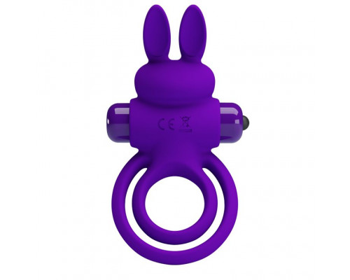 Заказать Фиолетовое эрекционное кольцо с вибростимуляцией клитора Vibrant Penis Ring III
