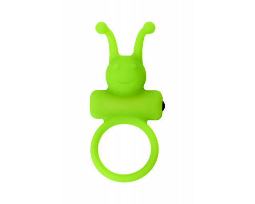 Заказать Зеленое эрекционное виброкольцо на пенис Cock Ring