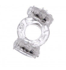 Прозрачное виброкольцо с двумя вибропульками