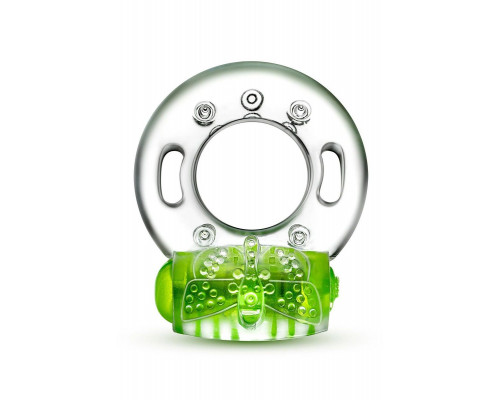 Заказать Зеленое эрекционное виброкольцо Arouser Vibrating C-Ring
