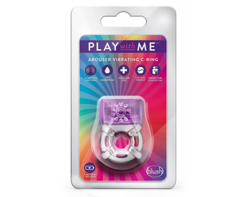 Заказать Фиолетовое эрекционное виброкольцо One Night Stand Vibrating C-Ring