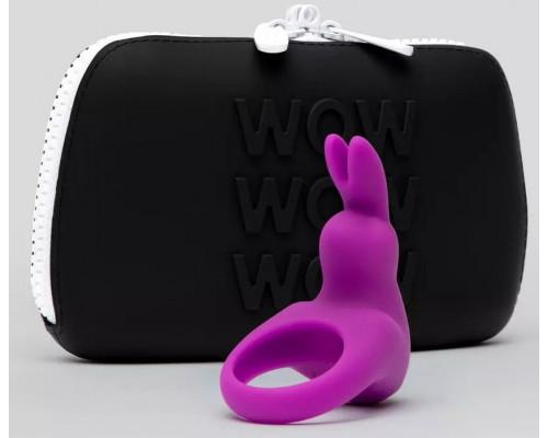 Заказать Фиолетовое эрекционное виброкольцо Happy Rabbit Cock Ring Kit