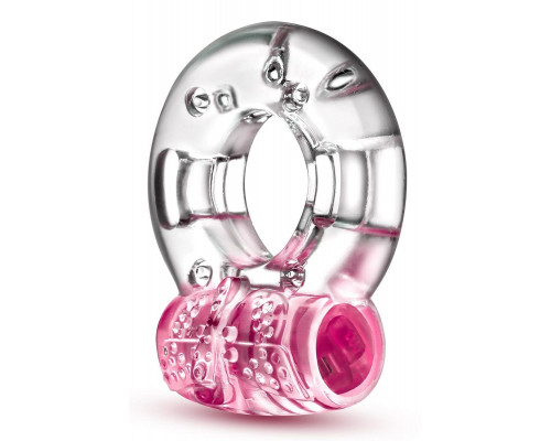 Заказать Розовое эрекционное виброкольцо Arouser Vibrating C-Ring
