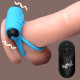 Заказать Голубое эрекционное виброкольцо 28X Remote Control Vibrating Cock Ring   Bullet