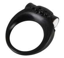 Чёрное виброкольцо для пениса Stayer