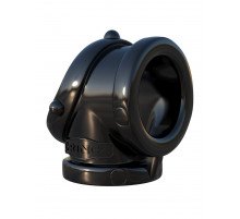 Черное эрекционное кольцо Rock Hard Cock Pipe