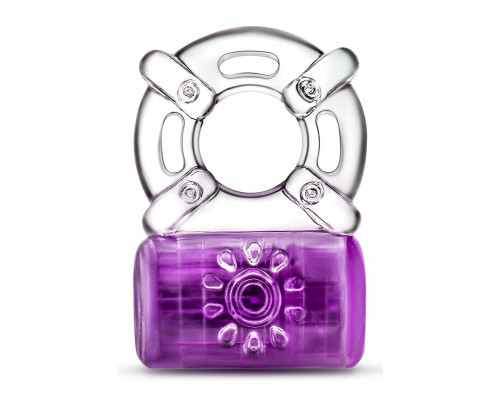 Заказать Фиолетовое эрекционное виброкольцо One Night Stand Vibrating C-Ring