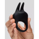 Заказать Черное эрекционное виброкольцо Sensation Rechargeable Vibrating Rabbit Love Ring