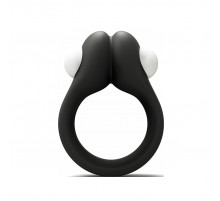 Черное эрекционное кольцо Zippy Vibrating Ring With Bullet