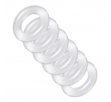 Комплект из 6 прозрачных эрекционных колец Ring Master Custom Ball Stretcher Kit