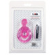 Заказать Розовая вибронасадка со стимулятором клитора  Язычок