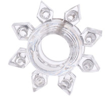 Прозрачное гелевое эрекционное кольцо-звезда