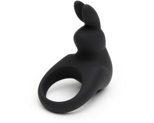Заказать Черное эрекционное виброкольцо Happy Rabbit Rechargeable Rabbit Cock Ring