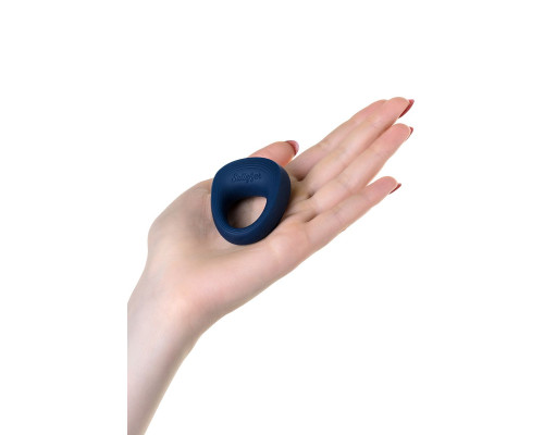 Синее эрекционное кольцо на пенис Satisfyer Power Ring