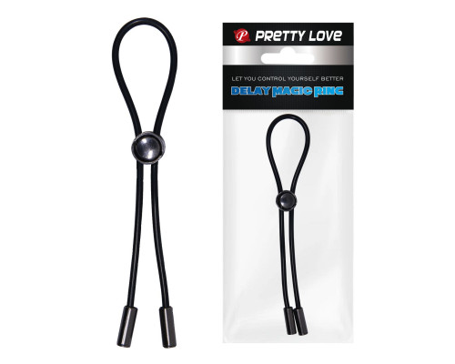 Черное эрекционное лассо