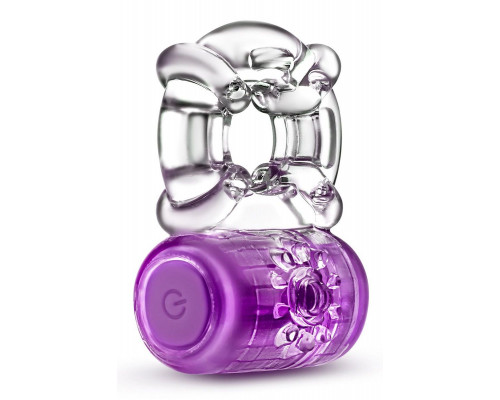 Заказать Фиолетовое эрекционное виброкольцо One Night Stand Vibrating C-Ring