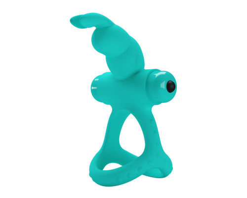 Заказать Бирюзовое эрекционное виброкольцо Passionate Figgy