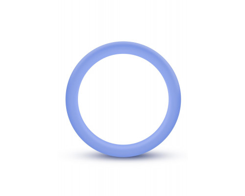 Голубое люминесцентное кольцо Silicone Glo Cock Ring