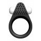 Заказать Чёрное эрекционное кольцо LIT-UP SILICONE STIMU RING 1 BLACK