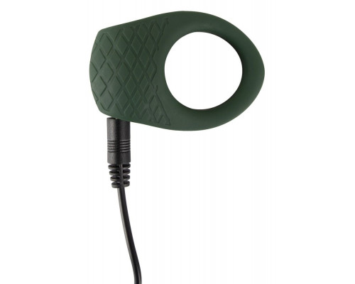 Заказать Зеленое эрекционное виброкольцо Luxurious Vibro Cock Ring