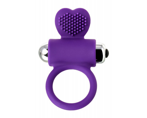 Заказать Фиолетовое виброкольцо с ресничками JOS PERY