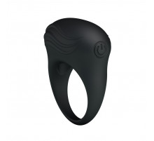 Черное вибрирующее эрекционное кольцо