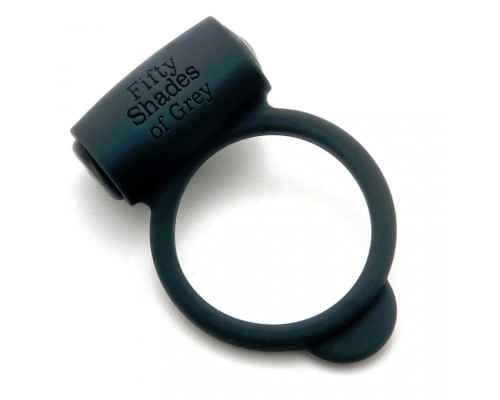 Заказать Темно-серое эрекционное кольцо Vibrating Love Ring с вибрацией