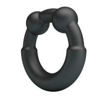 Черное эрекционное кольцо Meco