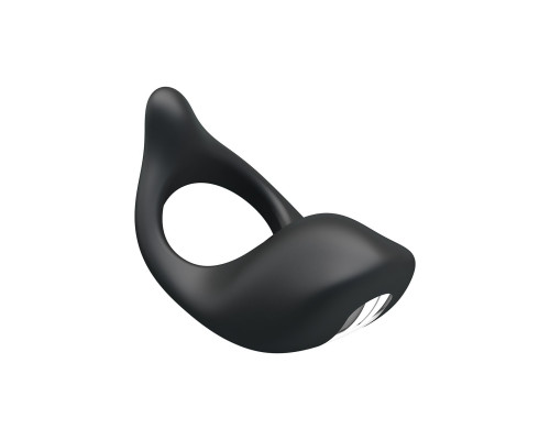 Заказать Черное перезаряжаемое эрекционное кольцо Gemma