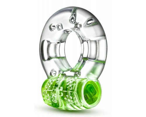 Заказать Зеленое эрекционное виброкольцо Arouser Vibrating C-Ring