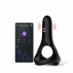 Заказать Черное виброкольцо Magic Motion Rise с подхватом мошонки
