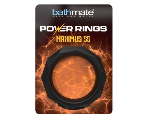 Заказать Черное эрекционное кольцо Maximus 55