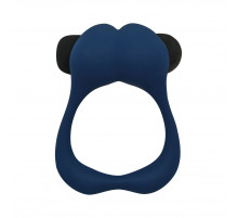 Синее эрекционное виброкольцо Nutty